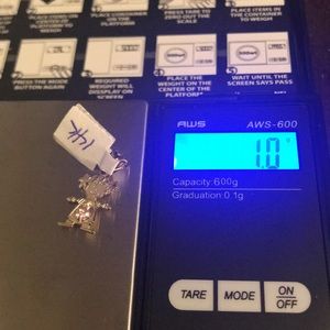 14k Children Figurine red, white, pink CZ